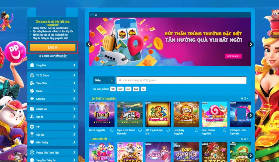 รีวิวสล็อต HappyLuke1